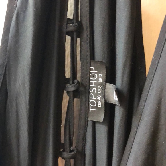 TOPSHOP Black Jumpsuit - EUR 40, US 8, UK 12 - Picture 3 of 4